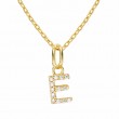 Gold Plated Sterling Silver Initial Necklace