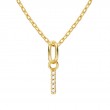 Gold Plated Sterling Silver Initial Necklace
