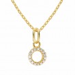 Gold Plated Sterling Silver Initial Necklace