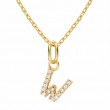 Gold Plated Sterling Silver Initial Necklace