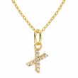 Gold Plated Sterling Silver Initial Necklace