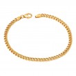 Italian Gold Plated Curb Link Bracelet