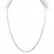 Italian Platinum Plated Paperclip Necklace