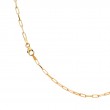 Italian Gold Plated Paperclip Necklace