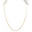 Italian Gold Plated Paperclip Necklace