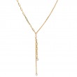 Italian Gold Plated Sterling Silver Y Necklace