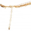 Italian Gold Plated Sterling Silver and Pearl Multi Necklace