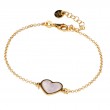 Italian Mother of Pearl Heart Bracelet