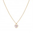Italian Mother of Pearl Heart Necklace