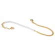 Gold Plated Sterling Silver Pearl Bracelet