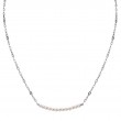 Italian Rhodium Plated Sterling Silver Necklace