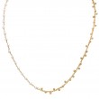 Italian Gold Bead and Pearl Necklace