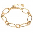 Italian Gold Plated Sterling Silver Link Bracelet