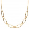 Italian Gold Plated Sterling Silver Link Necklace