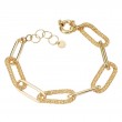 Italian Gold Plated Link Bracelet