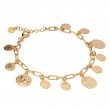 Italian Gold Plated Charm Bracelet