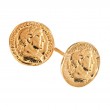 Italian Coin Medallion Earrings