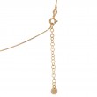 Gold Plated CZ Toggle Necklace
