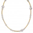 Italian Gold Plated Pearl Necklace