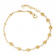 Italian Gold Plated Bead Bracelet