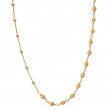 Italian Gold Plated Bead Necklace