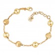 Italian Gold Plated Bead Bracelet