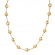 Italian Gold Plated Bead Necklace