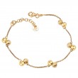 Italian Gold Plated Bead Bracelet