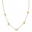 Italian Gold Plated Bead Necklace