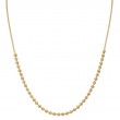 Italian Gold Plated Bead Necklace