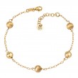 Italian Gold Plated Bead Bracelet