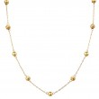Italian Gold Plated Bead Necklace