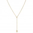 Italian Gold Plated Y Necklace