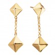 Italian Gold Plated Dangle Earrings