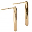 Italian Gold Plated Mariner Link Earrings