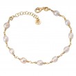Italian Gold Plated Pearl Bracelet
