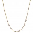 Italian Gold Plated Pearl Necklace