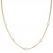 Italian Gold Plated Pearl Necklace