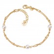 Italian Gold Plated Pearl Bracelet