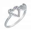 14KW Diamond Heart Ring