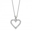 14KW Diamond Heart Pendant