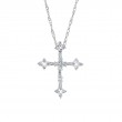 14KW Diamond Cross Pendant