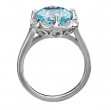 Ladies Fashion Blue Topaz Ring