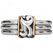 Ladies Fashion Two-Toned Ring