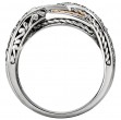 Ladies Fashion Two-Tone Diamond Ring