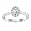 14KW Oval Halo Diamond Engagement Ring