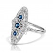 14KW Sapphire & Diamond Couture Ring