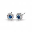 14KW Sapphire & Diamond Couture Earrings