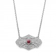 14KW Ruby & Diamond Couture Necklace