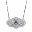 14KW Sapphire & Diamond Couture Necklace